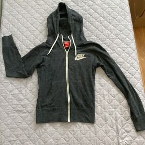 NIKE Grey Zip Up Vintage SWEATJACKET Size Small